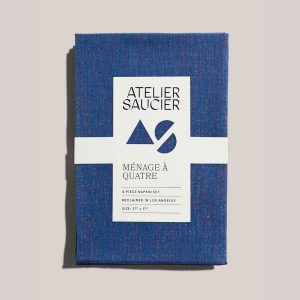 Sapphire Linen Napkins | Set of 4