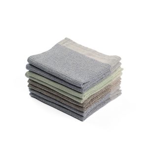 Waffle Weave Wash Cloths - Set of 8 - Multicolor